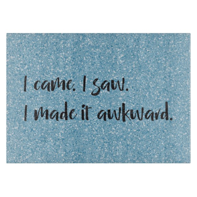 Blue Glitter I gjorde det till ett besvärligt sänd (Framsidan)