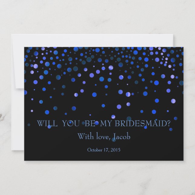 Blue Glitter kommer att bli min inbjudan.. Inbjudningar (Framsida)