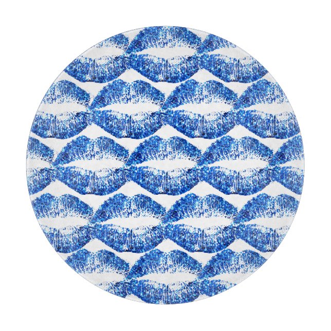 Blue Glitter Läppar #4 (Framsidan)