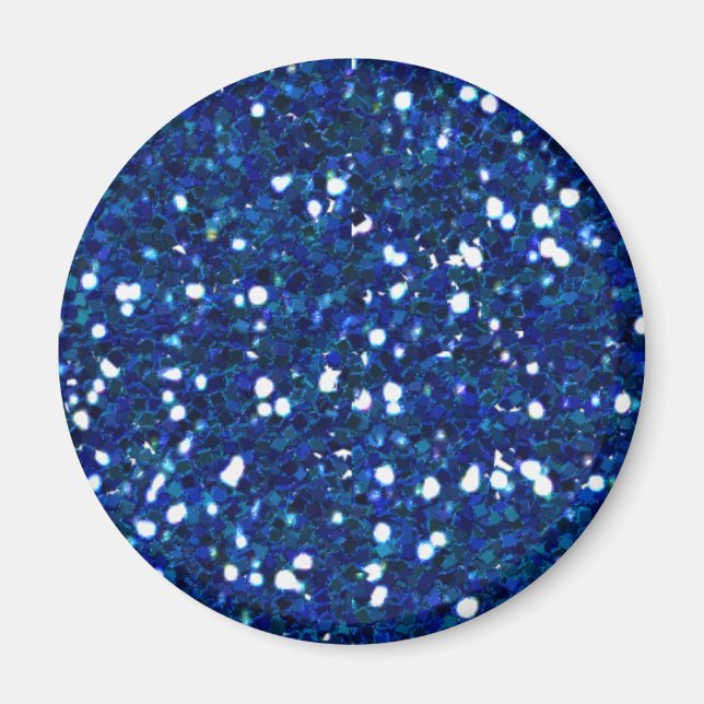 Blue Glitter Magnet (Framsidan)