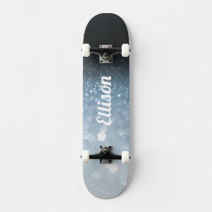 Blue Glitter Mini Skateboard Bräda 18,5 Cm