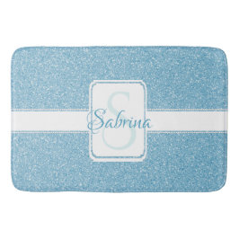 Blue Glitter Personlig Bath Mat Badrumsmatta