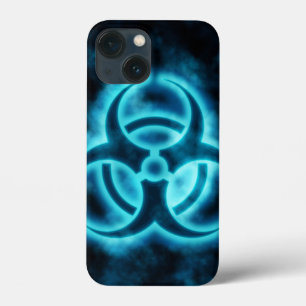 Blue Glo Biohazard iphone case