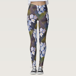 BLUE GLÖMMA MIG NOTER BLOMMIGT LEGGINGS