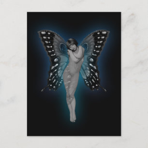Blue Glow Fairiy Vykort