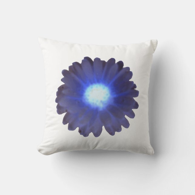 Blue Glow Marigold Pillow Kudde (Framsida)