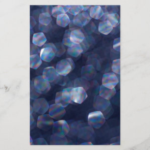 Blue Gnistra Bokeh Ljus Brevpapper