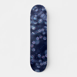 Blue Gnistra Bokeh Ljus Mini Skateboard Bräda 18,5 Cm