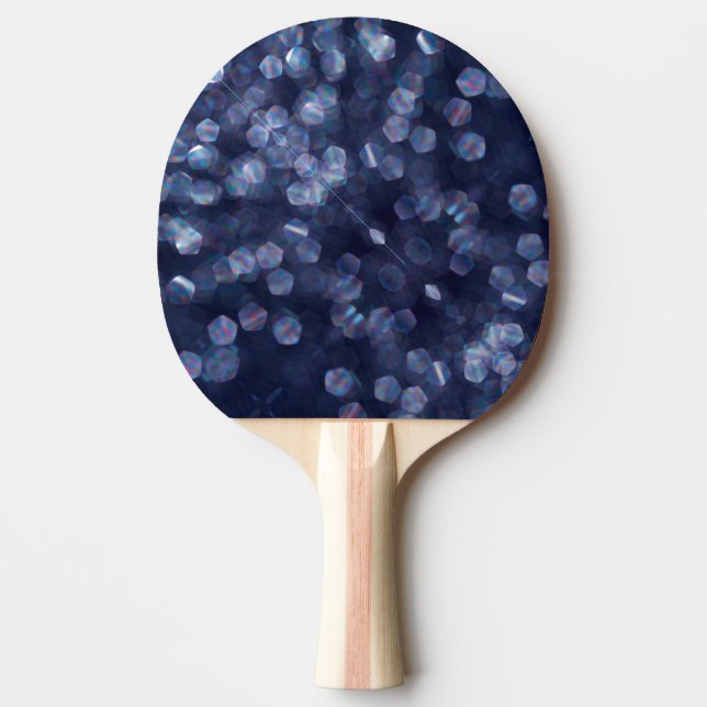 Blue Gnistra Bokeh Ljus Pingisracket (Framsidan)