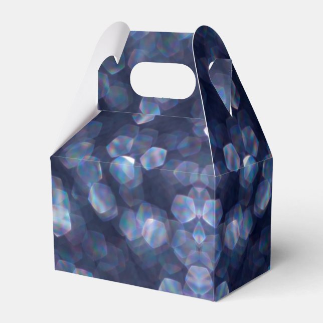 Blue Gnistra Bokeh Ljus Presentaskar (Framsidan Sidan)