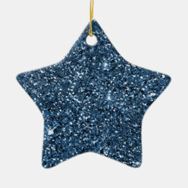 Blue Gnistra Glitter Julgransprydnad Keramik