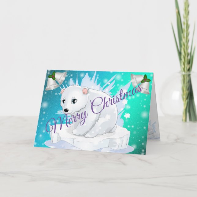 Blue God jul Kort (Framsida)