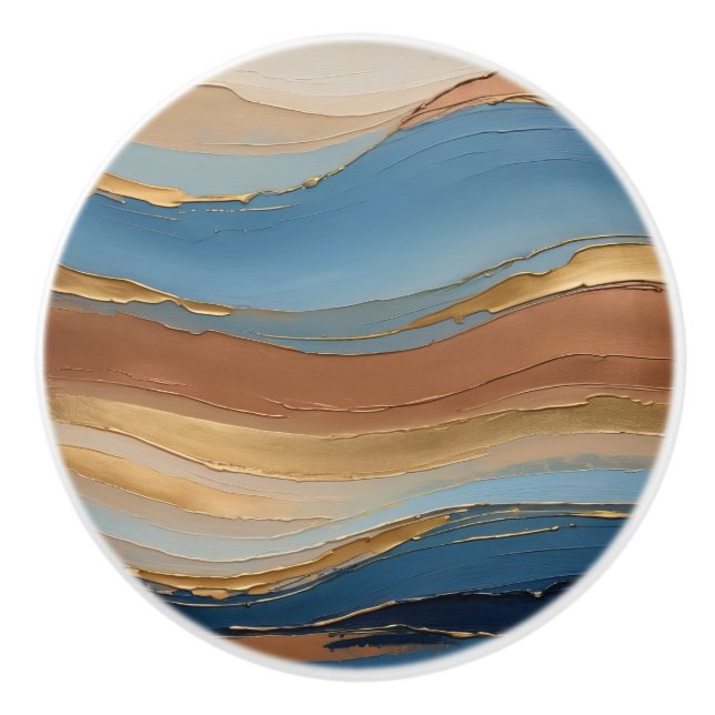 Blue gold and bronze brush strokes knopp (Framsidan)