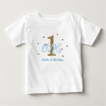 Blue & Gold Boys ONE 1-årsfest Anpassad