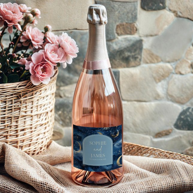 Blue Gold Elegant Celestial Starry Sky Wedding (Skapare uppladdad)