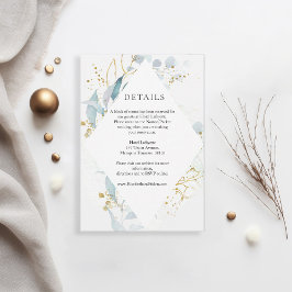 Blue Gold( Imitate ) White Wedding Collection OSA Kort