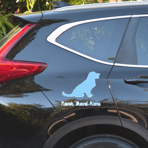 Blue Golden Retriever Hund Car Decal, Vinyl Sticke Klistermärken