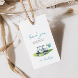 Blue Golf Putt Putt Party Gift Märkre Presentetikett