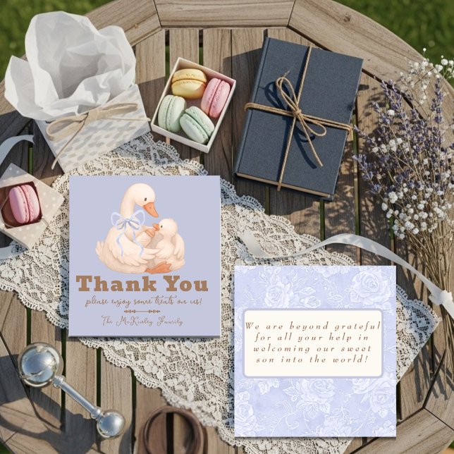 Blue Goose Labor Delivery NICU Hospital Thank Tack Kort (Blue Goose Labor Delivery NICU Hospital Thank Thank You Card)