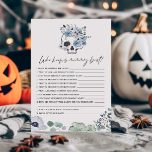 Blue Gotham Blommigt Skull som vet Mammans bästa s