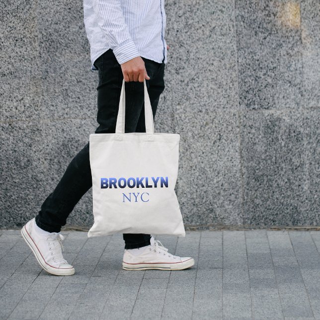 Blue Gradient Brooklyn New Yorks stadsdelar Tygkasse (Skapare uppladdad)