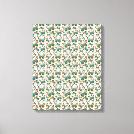 Blue Gradient Butterfly Mönster Canvastryck