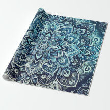 Blue Gradient Mandala Design