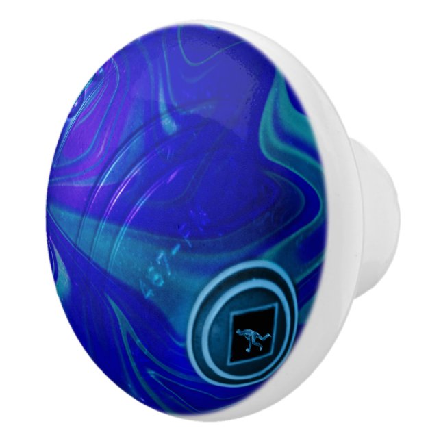 Blue Gräsmatta Bowl Knopp (Höger)