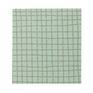 Blue Grått Check Mönster Sleek and Practical Anteckningsblock
