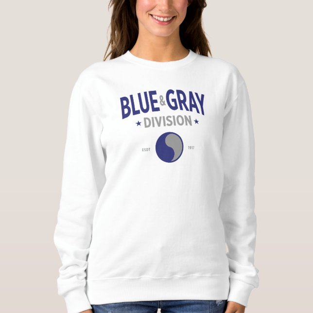 Blue & Grått Division - 29ID Women T Shirt (Framsida)