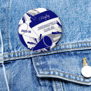 Blue grått eller ANY FÄRG volleyball cheerester Knapp