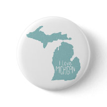 Blue Grått I Kärlek Michigan Silhouette