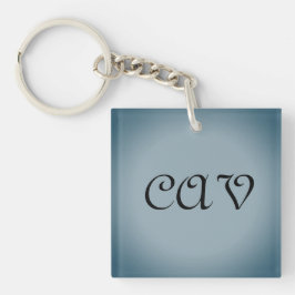 Blue Grått Keychain