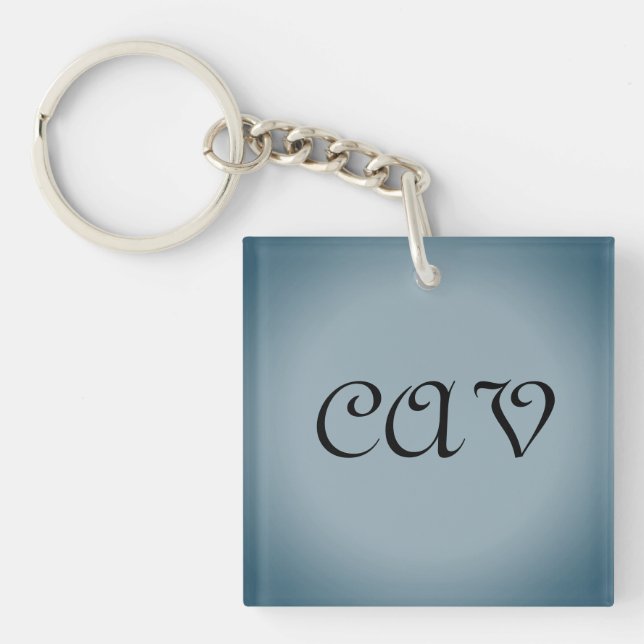 Blue Grått Keychain (Framsidan)