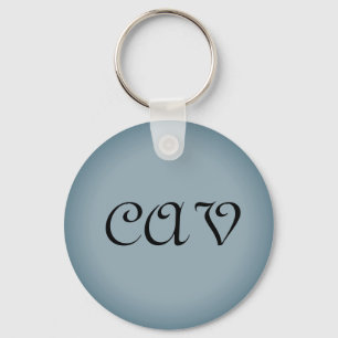 Blue Grått Keychain Nyckelring