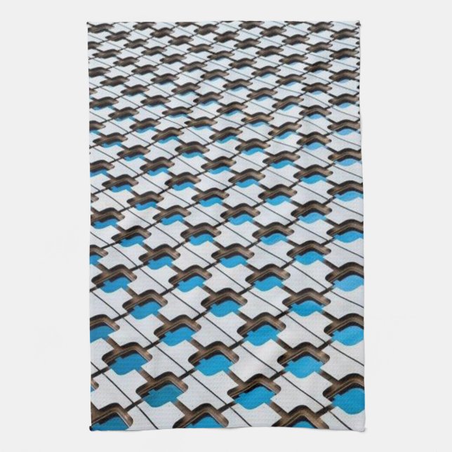 Blue Grått Kitchen Hand Towel Kökshandduk (Vertikal)