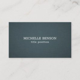 Blue-Grått Linen Struktur Visitkort