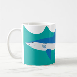 Blue Grått Mako Shark Mugg