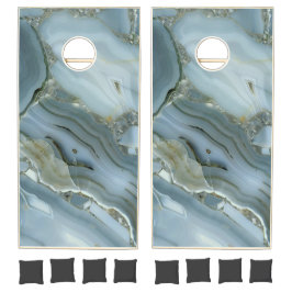 Blue Grått Marble with Guld Vein Regulation