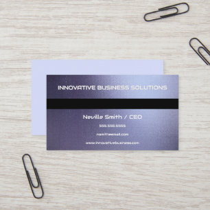 Blue Grått Metall Struktur Visitkort
