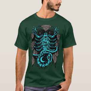 Blue Grått Mystic Scorpio Zodiac T Shirt