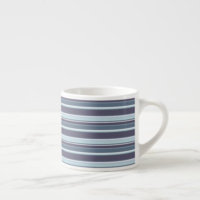 Blue-grått rand espressomugg (Höger)