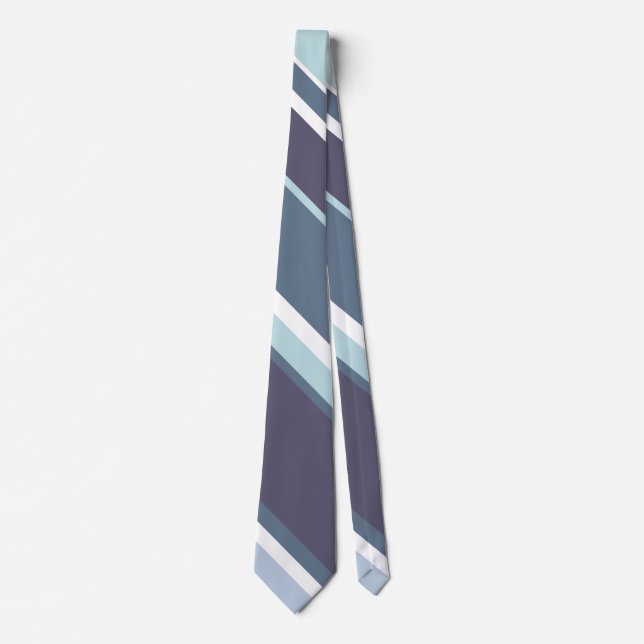Blue-grått rand slips (Framsida)