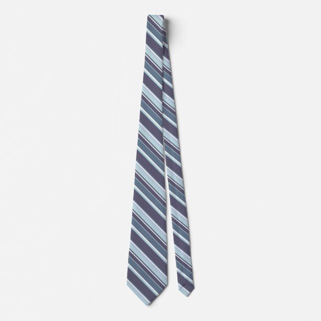Blue-grått rand slips (Framsida)