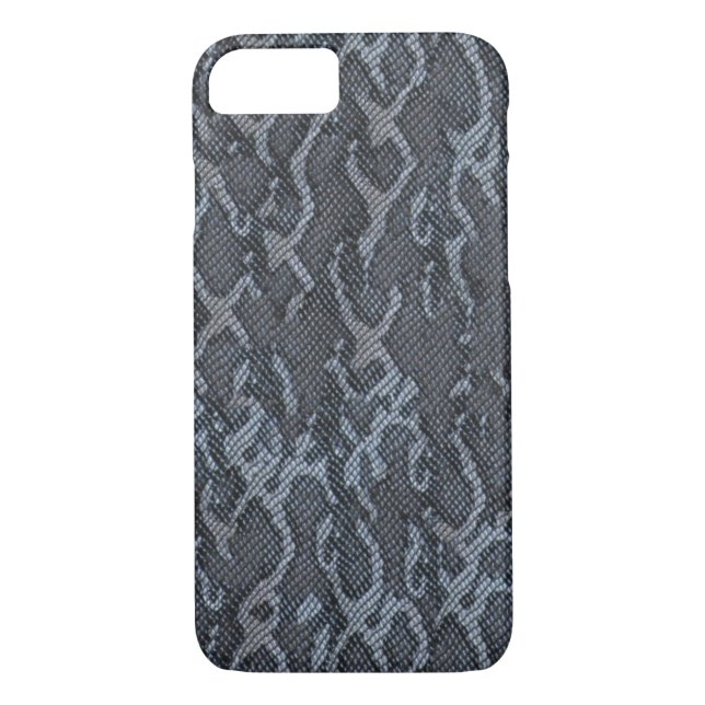Blue Grått Snake Skin Case-Mate iPhone Skal (Baksida)