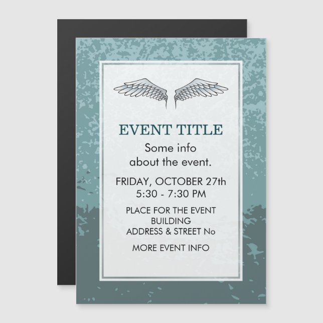 Blue-grått vingar (Fram/baksida)