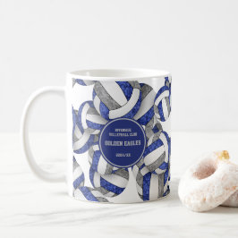 Blue grått volleyball Team färg namn Kaffemugg