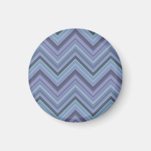 Blue-grått zigzag rand magnet