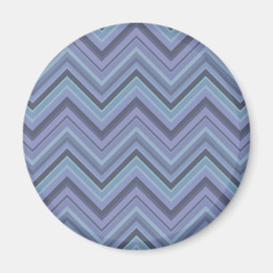 Blue-grått zigzag rand magnet