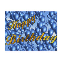 Blue Grattis på födelsedagen